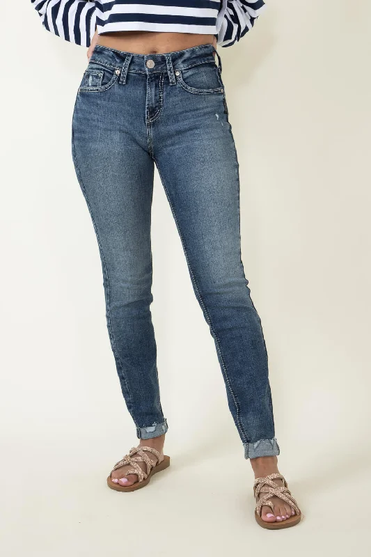 Silver Jeans Suki Skinny Distressed Jeans for Women | L93136EAE398 Stylish Acid-Wash Jeans Silver Jeans Suki Skinny Distressed Jeans for Women | L93136EAE398 Stylish Acid-Wash Jeans