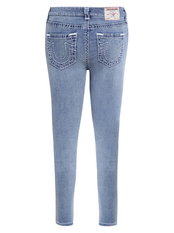 True Religion Womens Super T Halle Super Skinny Fit Blue Mid Rise Jeans Elegant High-Waisted Flared Jeans True Religion Womens Super T Halle Super Skinny Fit Blue Mid Rise Jeans Elegant High-Waisted Flared Jeans