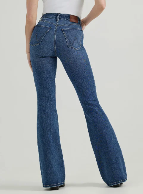 Wrangler Women's Bespoke Lily High-Rise Flare Jeans 112359281 Stylish Cargo Style Jeans Wrangler Women's Bespoke Lily High-Rise Flare Jeans 112359281 Stylish Cargo Style Jeans
