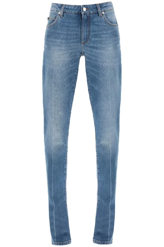 Low Rise Trumpet Jeans  - Blue Trendy Skinny High-Waist Jeans