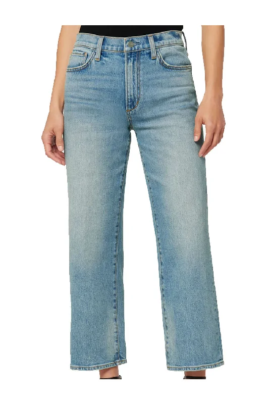 Joes Jeans Blake High Rise Wide Crop In Brightside Casual Distressed Denim Jeans