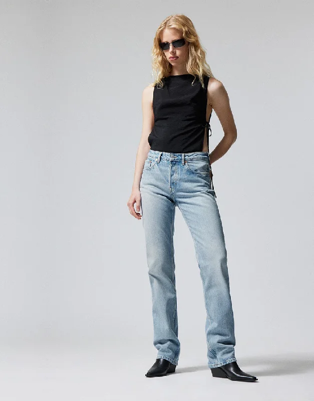 High Straight Baggy Jeans Light Wash Cozy Wide-Legged Jeans