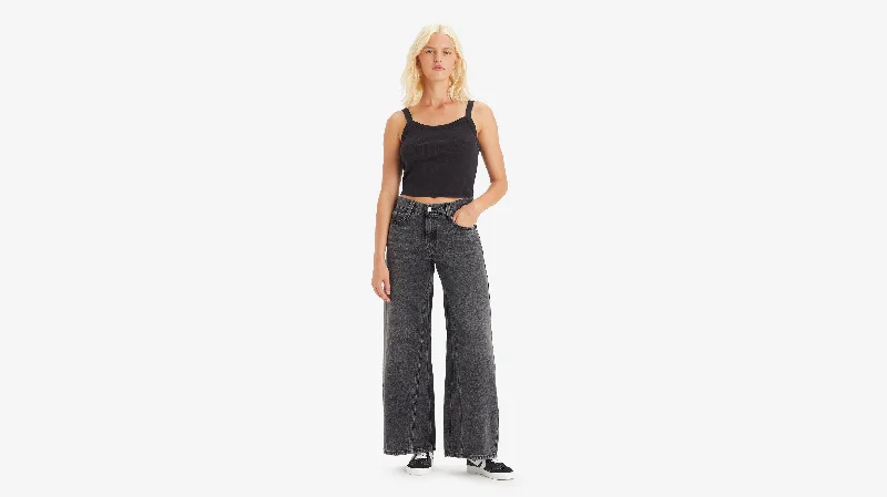 Levi's® Women's '94 Baggy Wide-Leg Jeans Chic Rip-Detail High-Waist Jeans