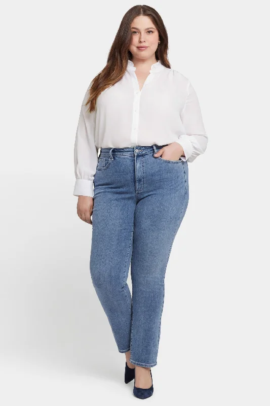 Marilyn Straight Jeans In Plus Size - Hayden Valley Stylish Relaxed Fit Skinny Jeans