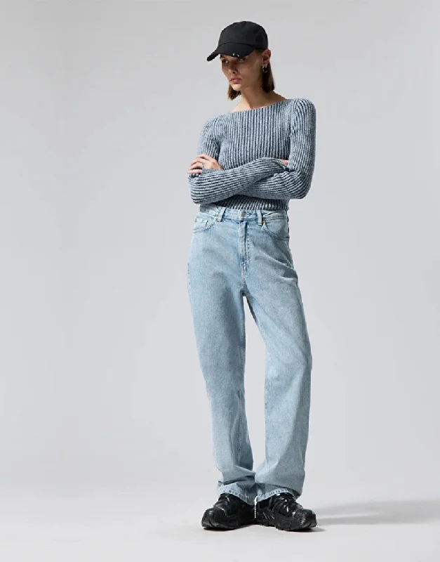 Straight baggy Jeans Light Wash Fashionable Bootcut Jeans