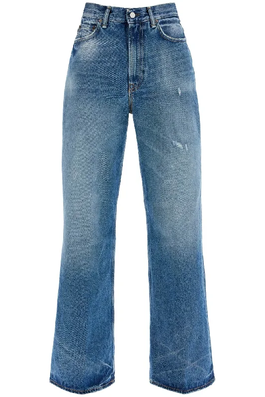 ACNE STUDIOS wide leg jeans for 202 Trendy Patchwork Denim Jeans